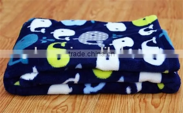 Animal Pattened soft thick Coral Fleece baby blanket