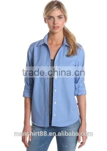 2016 women's long sleeve work shirt