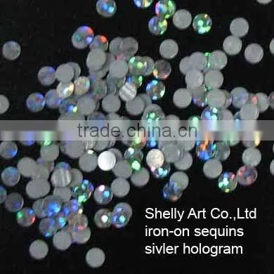 Hot fix sequins 5mm color laser