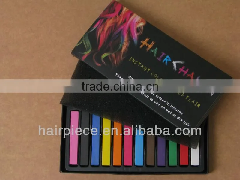 newest package hair dye , hair chalk with EN71 certificate,china powder hair dye