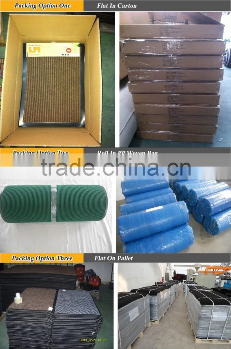 New product Nice Design pvc print carpet floor door mat