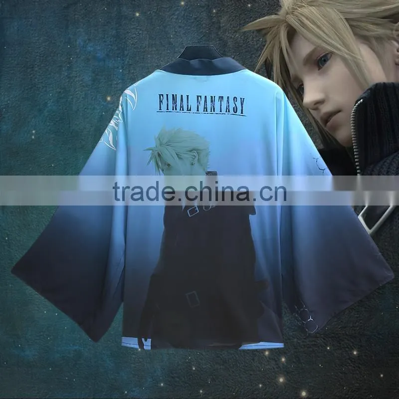Final Fantasy Blue Cartoon Wholesale Cosplay Anime Costume