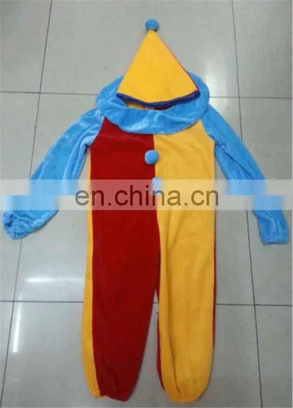 TZ8140-1 Colorful Carnival Kids Clown Costume