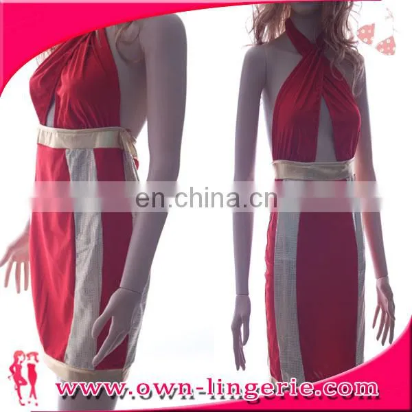 new arrived Contrast Block Print Midi Dress ladies fashion badycon dress with short sleeve