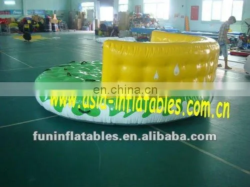 Promotional Inflatable Crazy Towable UFO For Water Games