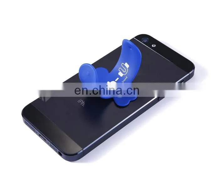 Silicone new design mobile phone holder/silicone touch-u stander for phone