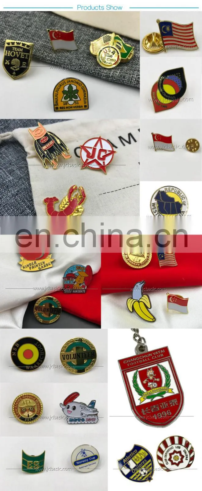 custom hard enamel pin star shaped metal badge lapel pin badge
