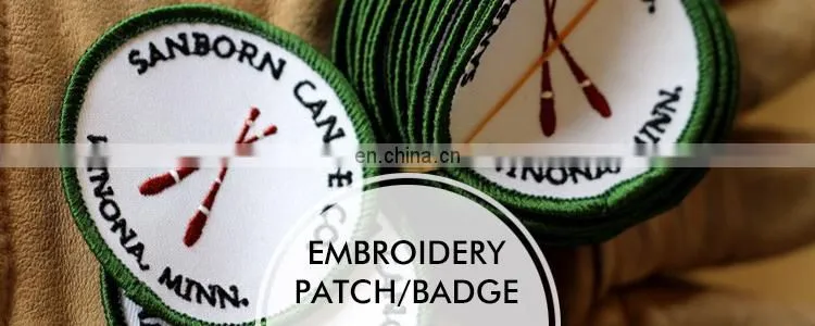 Wholesale Sublimation Blank Embroidery Badge For Textiles