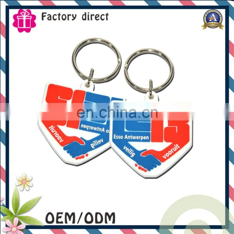 hot sale customized design pvc keychains