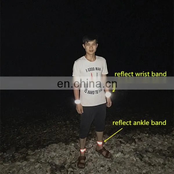 EN13356 cheap reflective customizable snap band