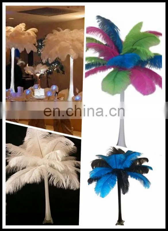Cheap red single row Ostrich Feather Boa For decoration