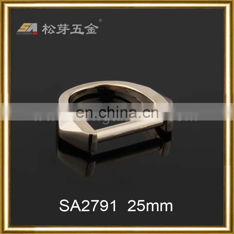 Custom Leather Handbag Metal Hardware Accessories Metal Ring Buckle, Plated Custom Metal D Ring