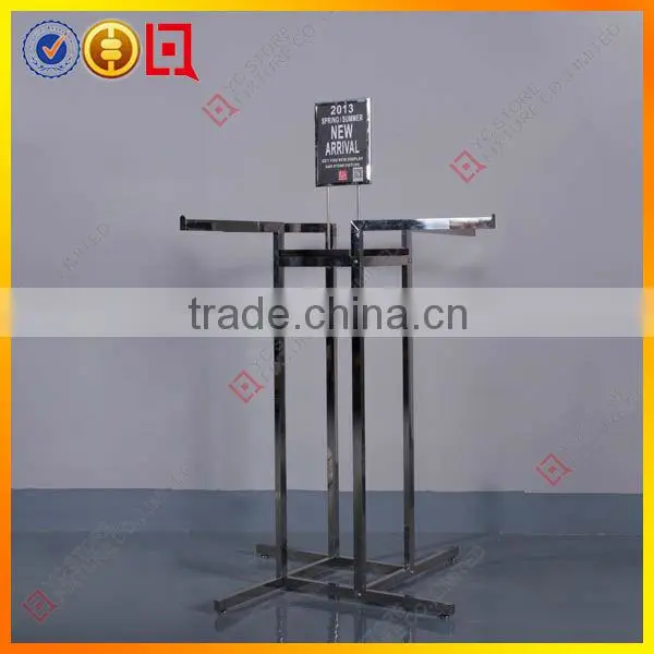 4 way clothing display stand