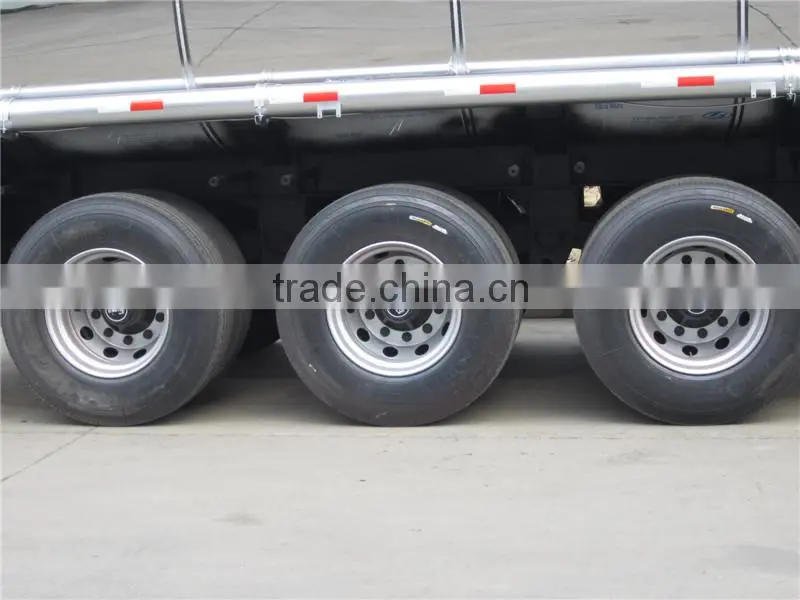 3 axles stainless steel tanker semi trailer