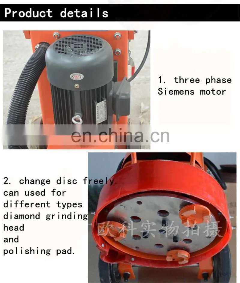 Used htc floor grinder marble floor polishing concrete grinder machines