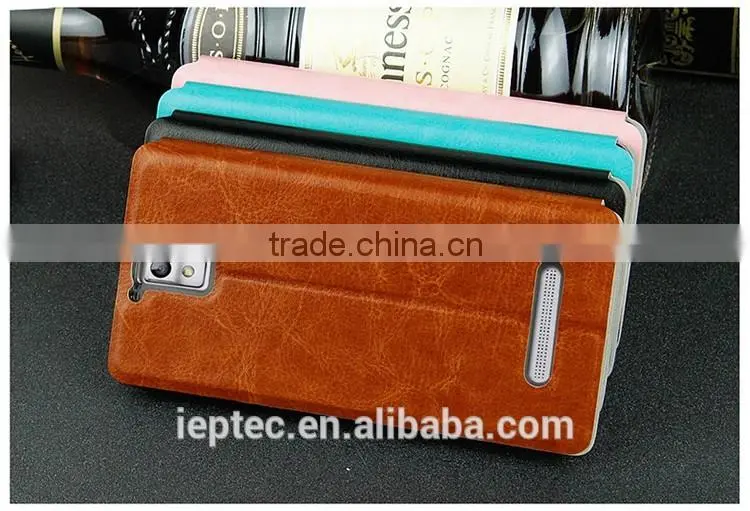 MOFi RUI Series Hot Selling Waterproof Leather Mobile Phone Flip Cover Cases for OPPO R3, OPPO R7007, OPPO R7005