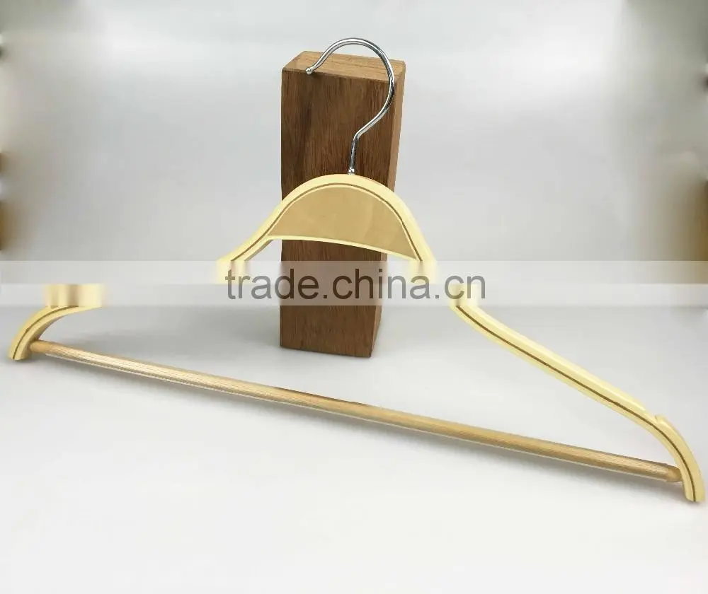 space saving laminated wooden hanger for suit