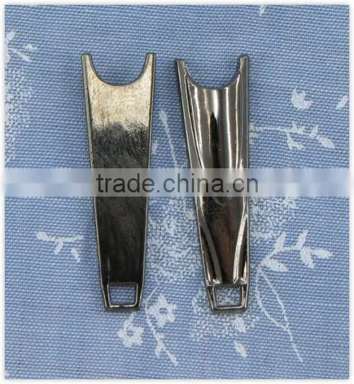 Shiny nickel metal alloy zipper pullers