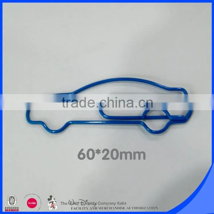 New products car shape paper clip assorted size color