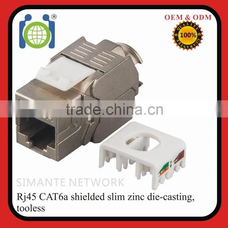CAT6A+ Keystone Jack German type