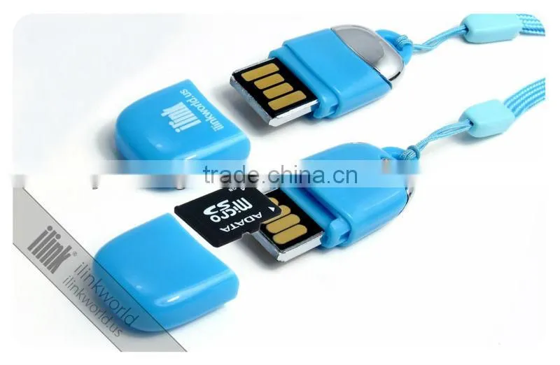 micro sd card reader with usb lanyard