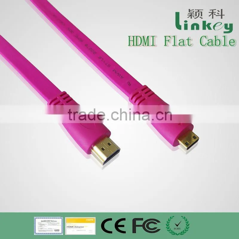 3D and Ethernet HDMI to HDMI FLAT cable 1.4Version