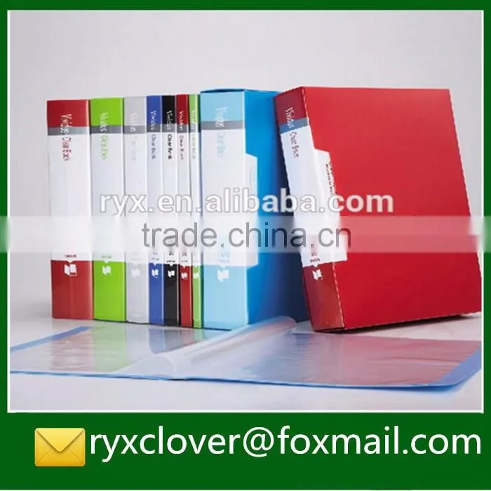A4 Clear Customize Plastic Sheet Folder Display Book