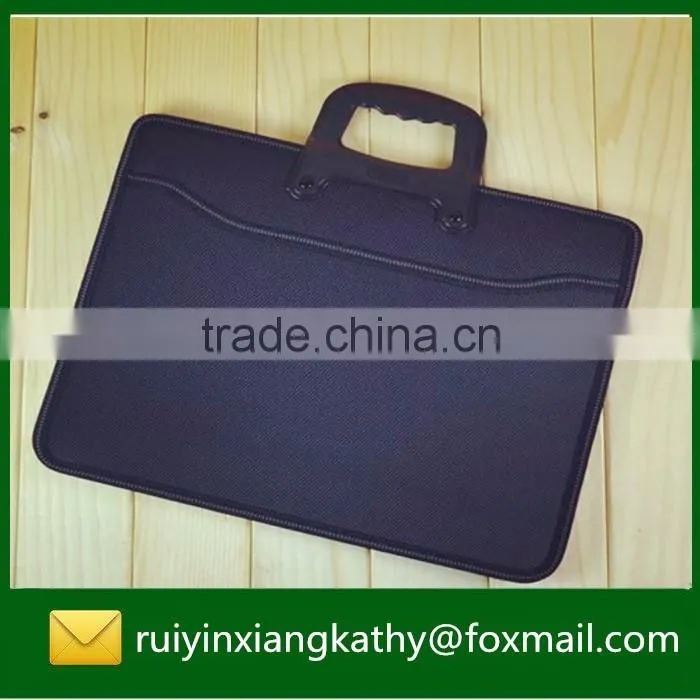 Business waterproof polyester oxford handle briefcase