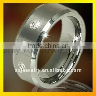 2013 NEW fashionable mens ring ,black engravable tungsten jewelry paypal