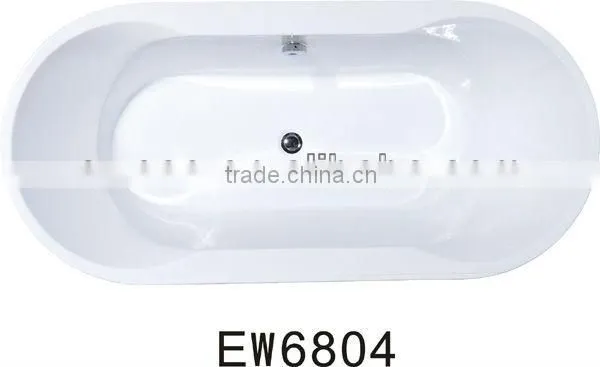 Acrylic Shallow Freestanding Bathtub