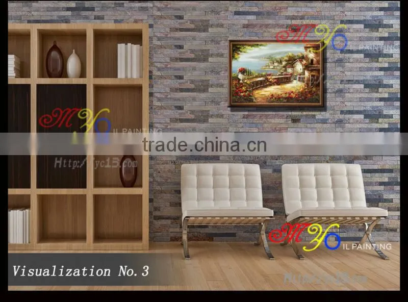 Mediterranean landscape oil paintings YZ-7 high quality home decor Great artwork