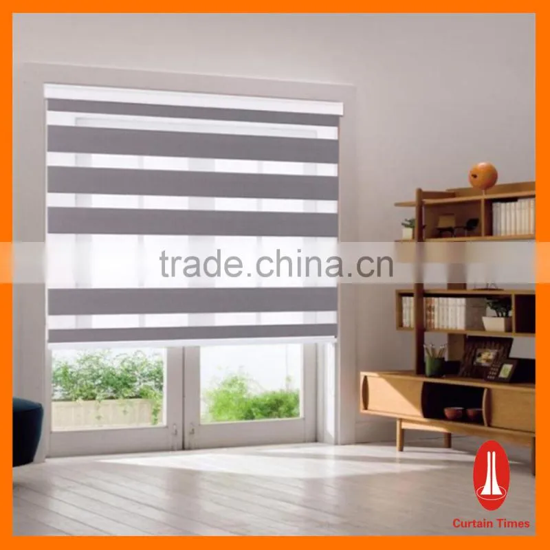 Curtain times custom window blind shades two layer fabric blinds design