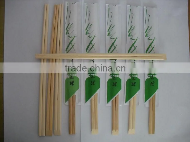 opp wrapped natural disposable bamboo chopsticks