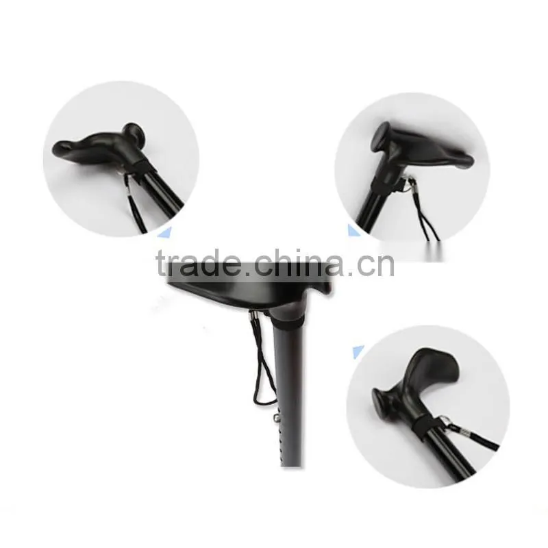 New design handle aluminum alloy anti shock elderly walking stick