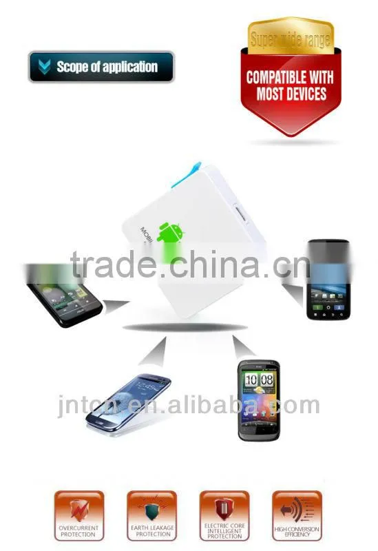 Promotion gift 5v mini portable power bank with CE&ROHS, with build in cable OEM is available