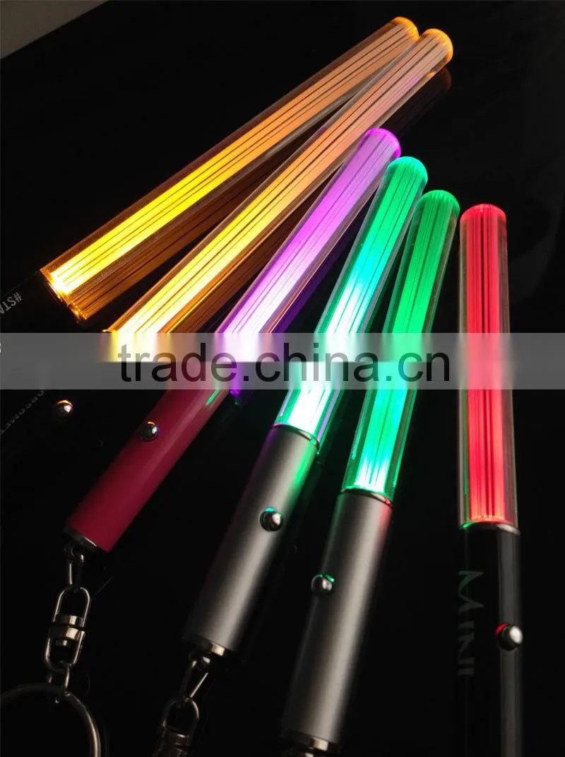 RGB led ring light,wedding decoration led glow sticks,flashing stick light