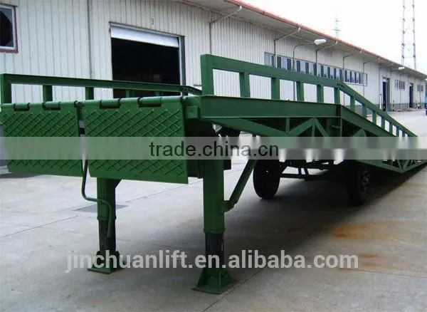 Loading ramp 10 Ton stable hydraulic mobile yard loading ramp
