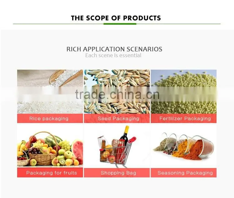 flexible plastic package for 5kg rice
