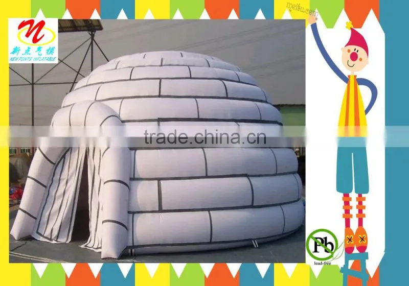 Portable planetarium inflatable dome tent in green