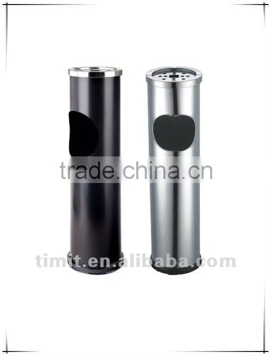 Superior Quality Stainless Steel Body Round Ashtray Recycling Bin