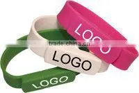 bracelet usb flash drive, rubber wristband usb flash drive, color wristband usb