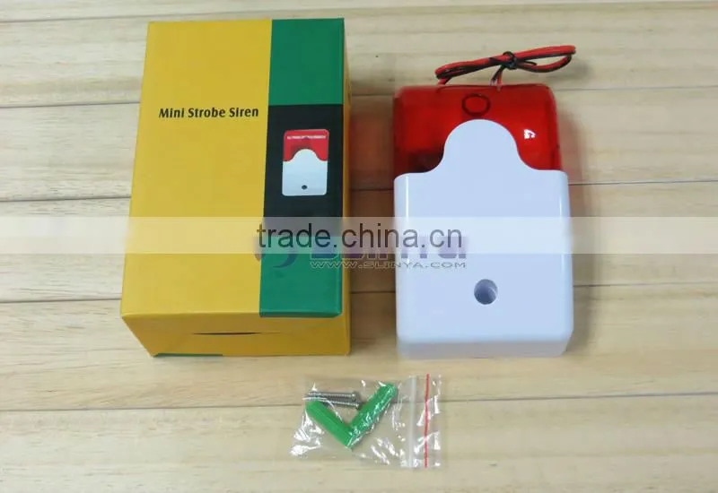 Mini Sound Strobe Alarm Siren Flash Light Large Siren Volume