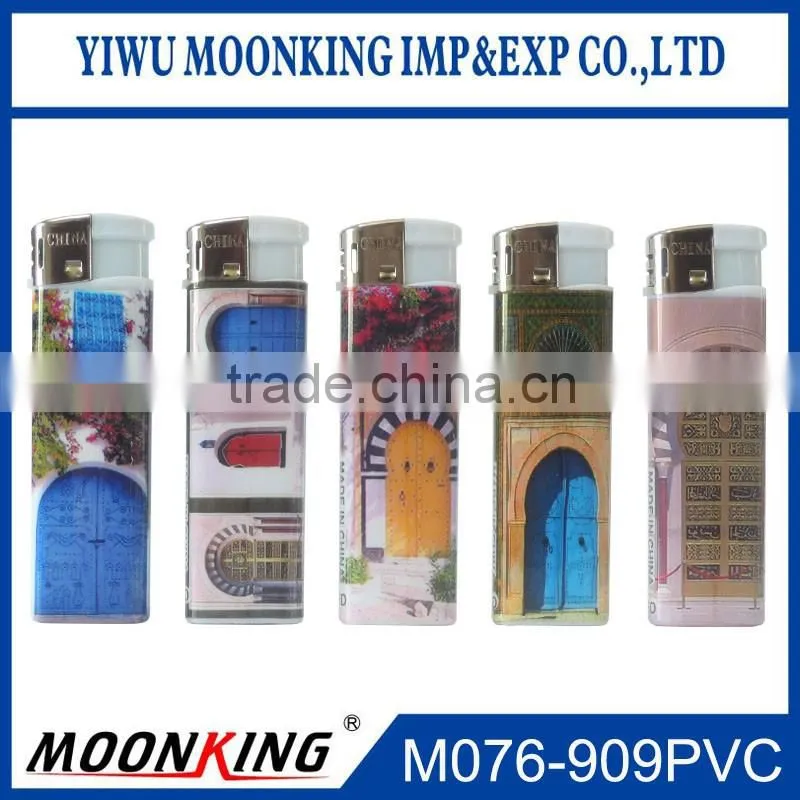 China yiwu wholesale cheap disposable cigarette lighter with wrap paper