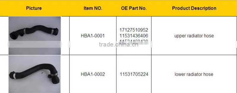Radiator Rubber Hose for Car/Silicone Hose/Rubber Hose/Fuel Hose/Intercooler Hose/Heater Hose