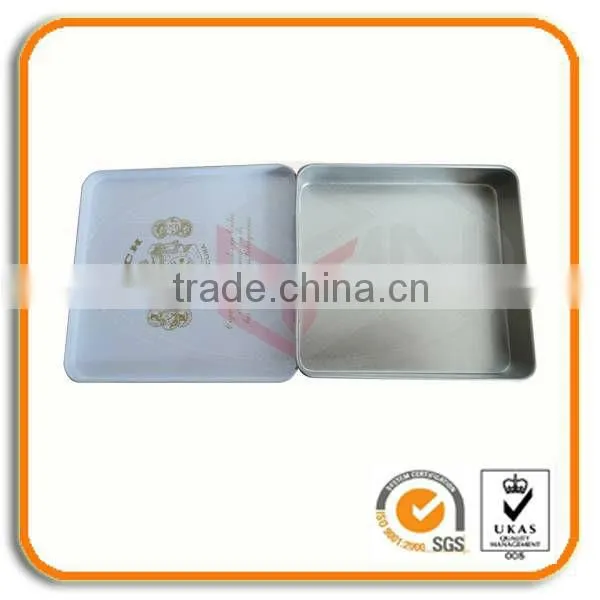 Candy Metal Tin Box With Hinged Lids