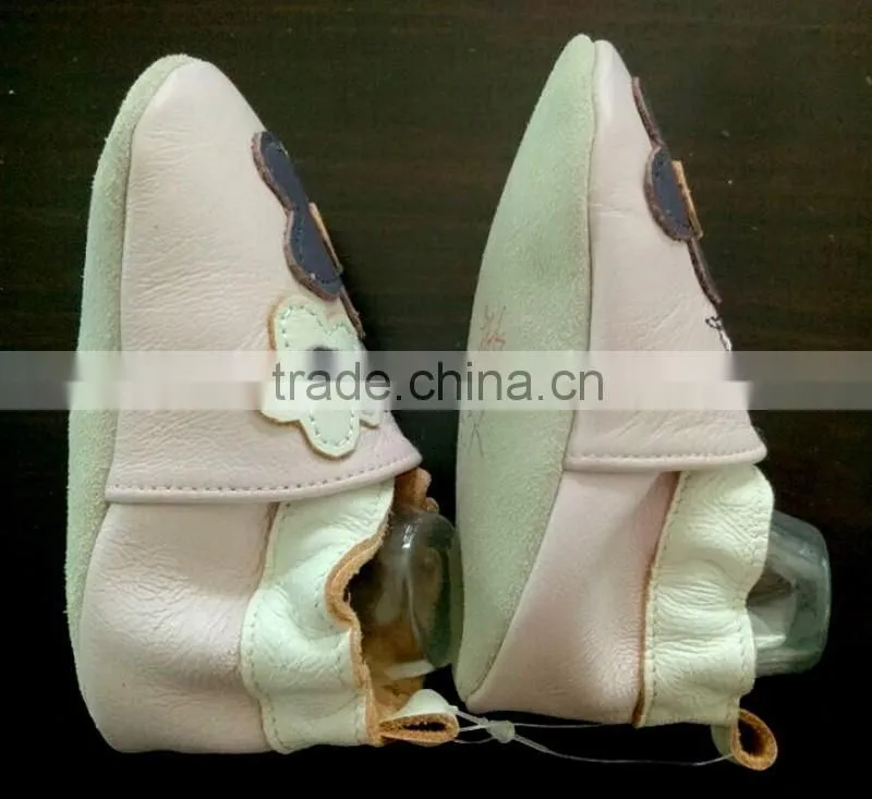 2016 girl boy kids sheep leather baby shoes soft sole