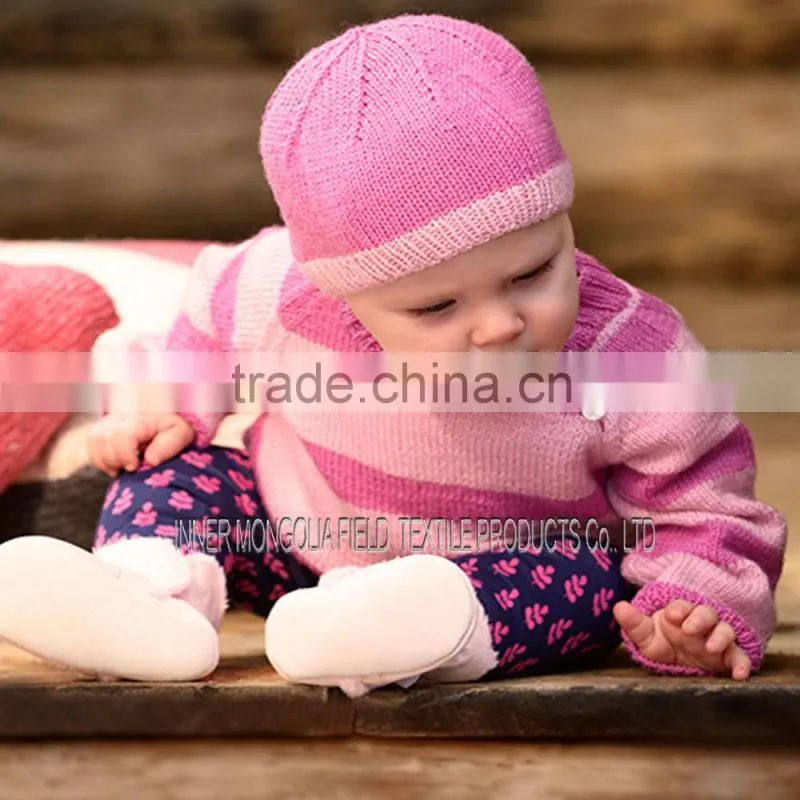 Cashmere Baby Set Cute Cardigan,Scottish Bonnet