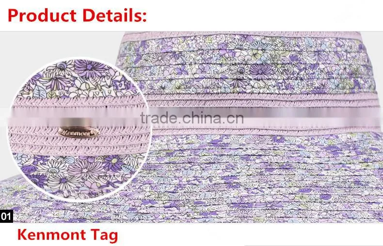 Summer hot selling handmade straw hat with wide brim