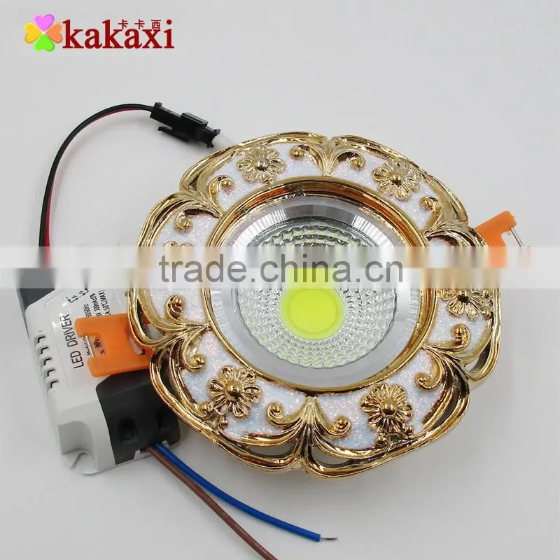 European LED Ceiling Light COB Lamp 3W 5w Resin + Aluminum LED Downlight