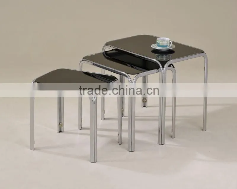 Modern Coffee Tabel/ Tempered Glass Cafe Table Sets